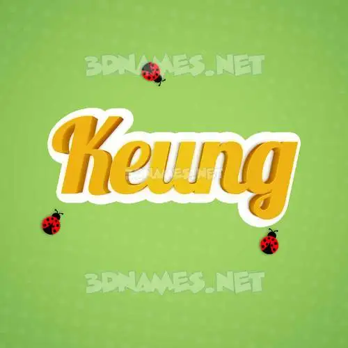 keung in Ladybugs style - 3D name wallpaper keung in Ladybugs style - 3D name wallpaper