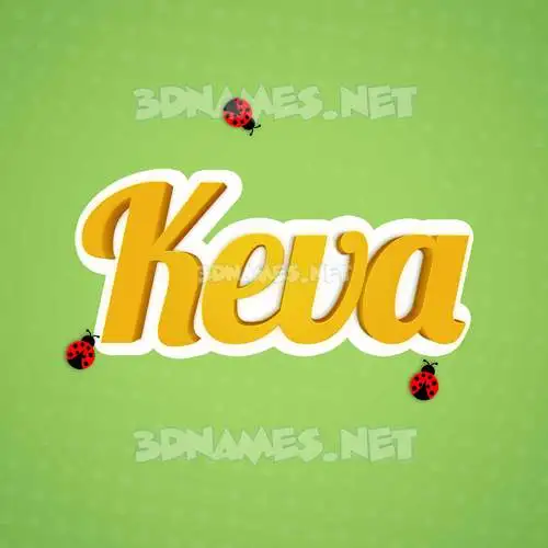 keva in Ladybugs style - 3D name wallpaper keva in Ladybugs style - 3D name wallpaper