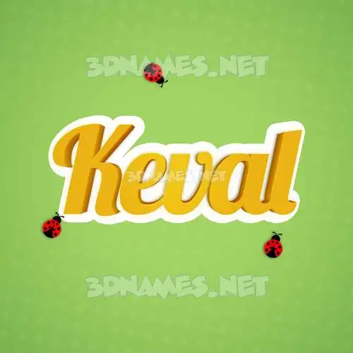 keval in Ladybugs style - 3D name wallpaper keval in Ladybugs style - 3D name wallpaper
