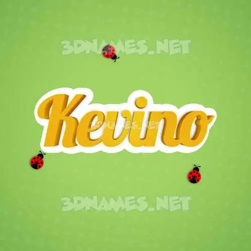 kevino in Ladybugs style - 3D name wallpaper kevino in Ladybugs style - 3D name wallpaper