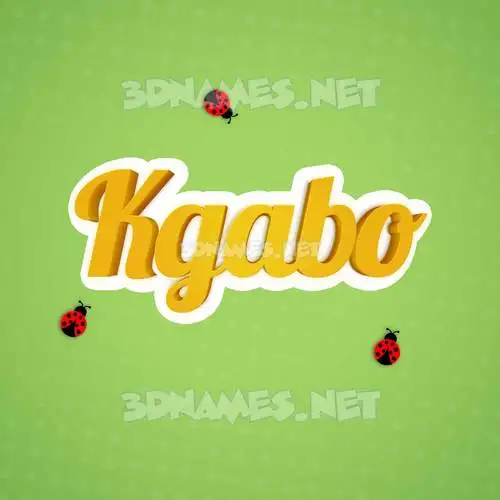 kgabo in Ladybugs style - 3D name wallpaper kgabo in Ladybugs style - 3D name wallpaper