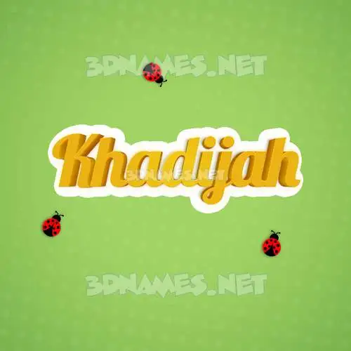 khadijah in Ladybugs style - 3D name wallpaper khadijah in Ladybugs style - 3D name wallpaper