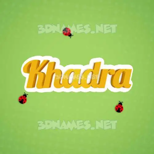khadra in Ladybugs style - 3D name wallpaper khadra in Ladybugs style - 3D name wallpaper
