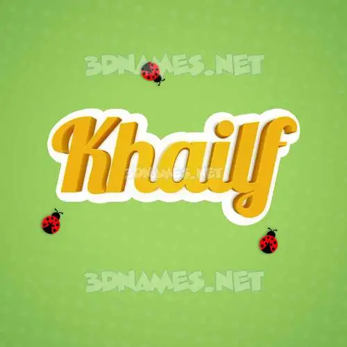 khailf in Ladybugs style - 3D name wallpaper khailf in Ladybugs style - 3D name wallpaper