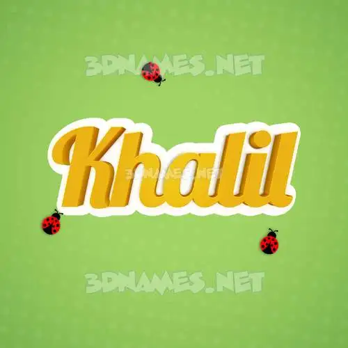 khalil in Ladybugs style - 3D name wallpaper khalil in Ladybugs style - 3D name wallpaper