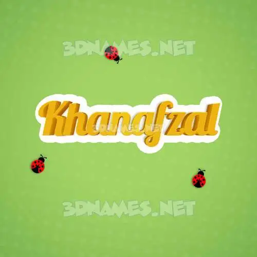 khanafzal in Ladybugs style - 3D name wallpaper khanafzal in Ladybugs style - 3D name wallpaper