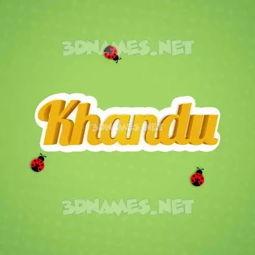 khandu in Ladybugs style - 3D name wallpaper khandu in Ladybugs style - 3D name wallpaper