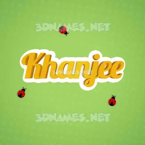 khanjee in Ladybugs style - 3D name wallpaper khanjee in Ladybugs style - 3D name wallpaper