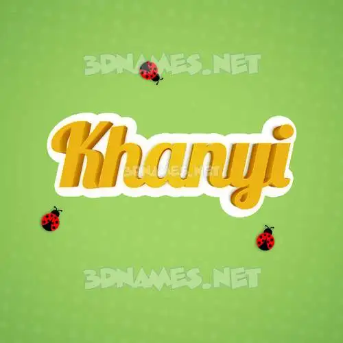 khanyi in Ladybugs style - 3D name wallpaper khanyi in Ladybugs style - 3D name wallpaper