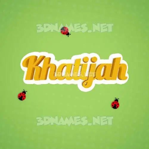 khatijah in Ladybugs style - 3D name wallpaper khatijah in Ladybugs style - 3D name wallpaper