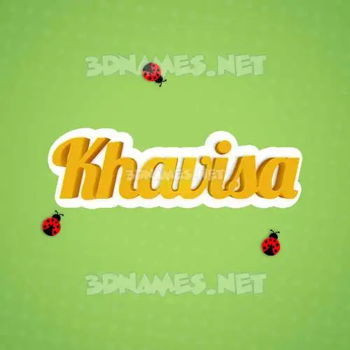 khavisa in Ladybugs style - 3D name wallpaper khavisa in Ladybugs style - 3D name wallpaper