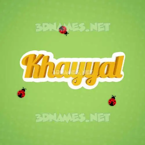 khayyal in Ladybugs style - 3D name wallpaper khayyal in Ladybugs style - 3D name wallpaper