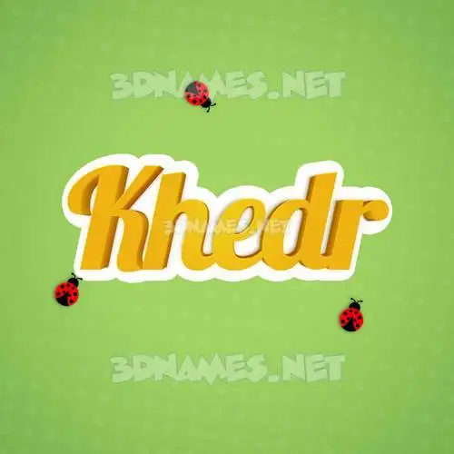khedr in Ladybugs style - 3D name wallpaper khedr in Ladybugs style - 3D name wallpaper