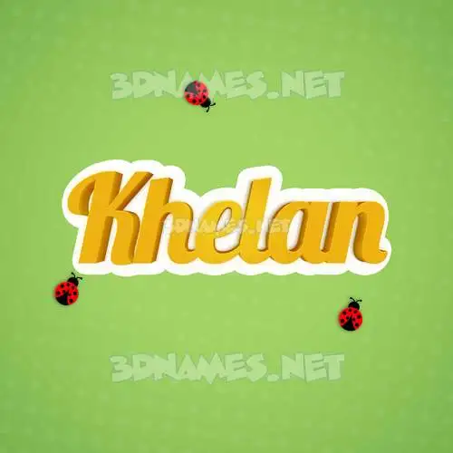 khelan in Ladybugs style - 3D name wallpaper khelan in Ladybugs style - 3D name wallpaper