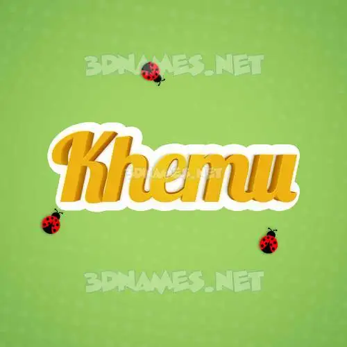 khemu in Ladybugs style - 3D name wallpaper khemu in Ladybugs style - 3D name wallpaper