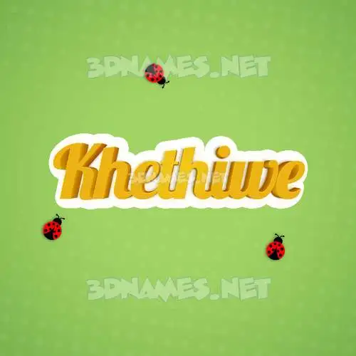 khethiwe in Ladybugs style - 3D name wallpaper khethiwe in Ladybugs style - 3D name wallpaper
