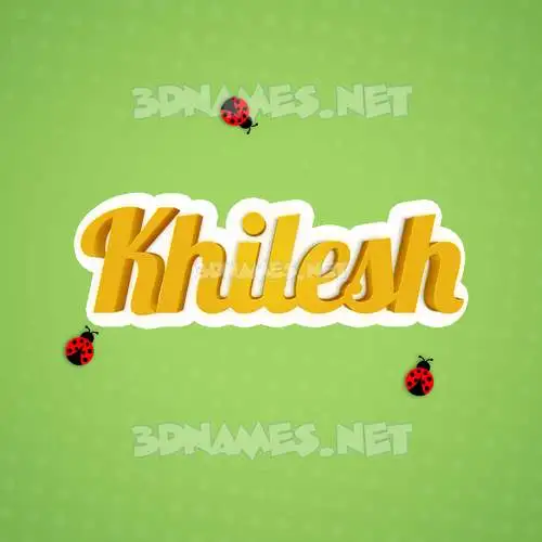 khilesh in Ladybugs style - 3D name wallpaper khilesh in Ladybugs style - 3D name wallpaper