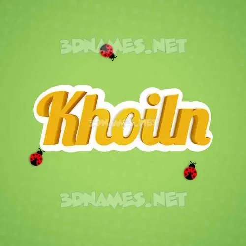 khoiln in Ladybugs style - 3D name wallpaper khoiln in Ladybugs style - 3D name wallpaper