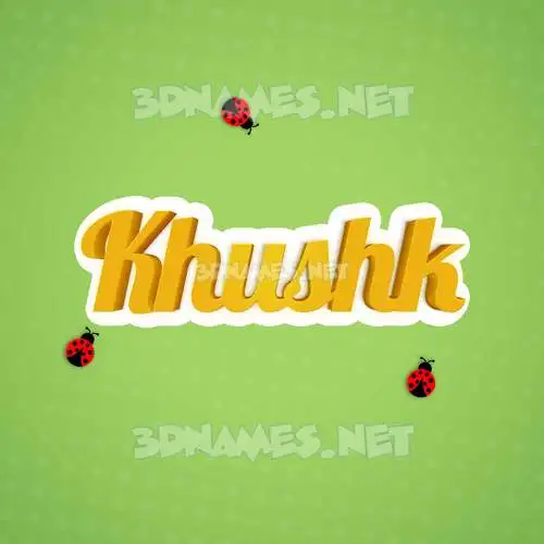 khushk in Ladybugs style - 3D name wallpaper khushk in Ladybugs style - 3D name wallpaper
