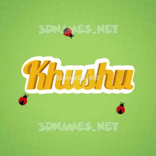 khushu in Ladybugs style - 3D name wallpaper khushu in Ladybugs style - 3D name wallpaper