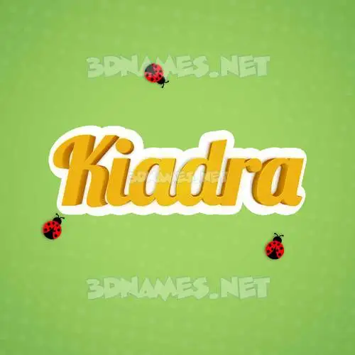 kiadra in Ladybugs style - 3D name wallpaper kiadra in Ladybugs style - 3D name wallpaper