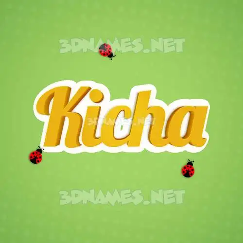 kicha in Ladybugs style - 3D name wallpaper kicha in Ladybugs style - 3D name wallpaper