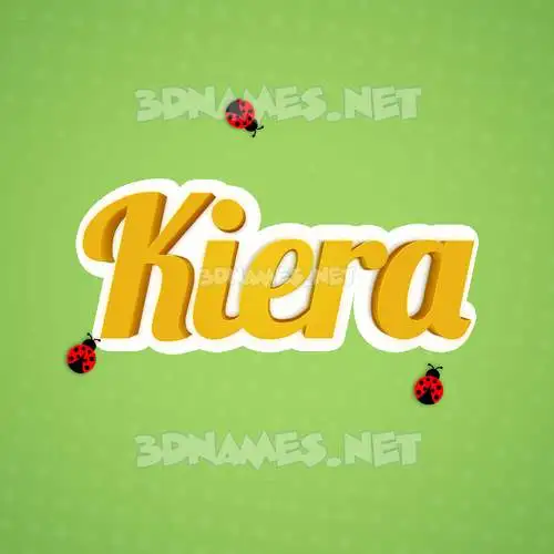 kiera in Ladybugs style - 3D name wallpaper kiera in Ladybugs style - 3D name wallpaper