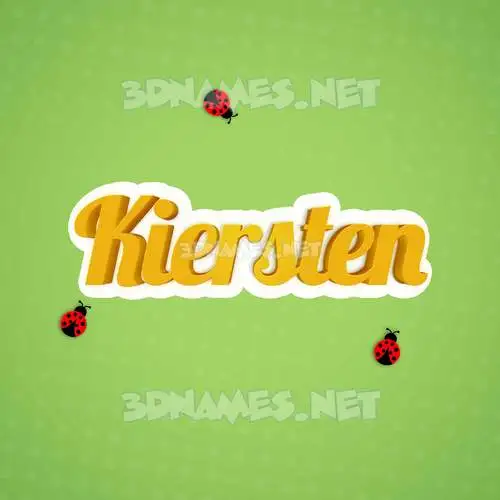 kiersten in Ladybugs style - 3D name wallpaper kiersten in Ladybugs style - 3D name wallpaper