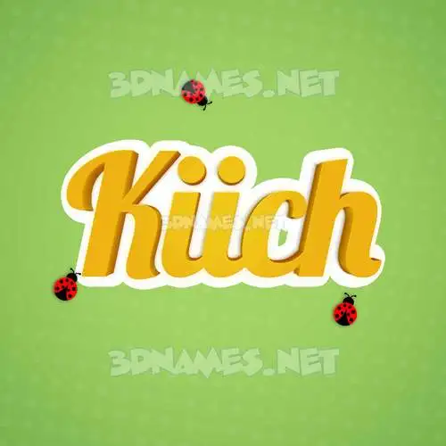 kiich in Ladybugs style - 3D name wallpaper kiich in Ladybugs style - 3D name wallpaper