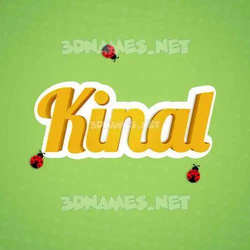 kinal in Ladybugs style - 3D name wallpaper kinal in Ladybugs style - 3D name wallpaper