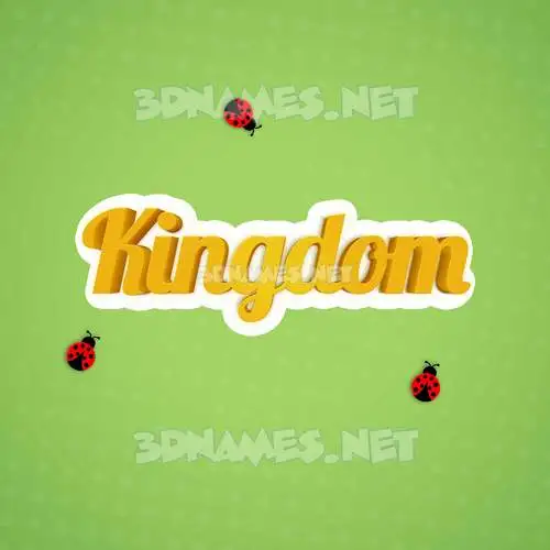 kingdom in Ladybugs style - 3D name wallpaper kingdom in Ladybugs style - 3D name wallpaper