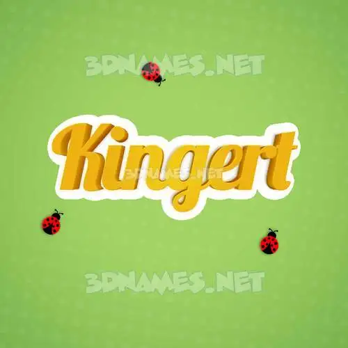 kingert in Ladybugs style - 3D name wallpaper kingert in Ladybugs style - 3D name wallpaper