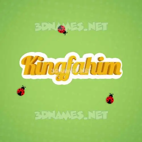 kingfahim in Ladybugs style - 3D name wallpaper kingfahim in Ladybugs style - 3D name wallpaper