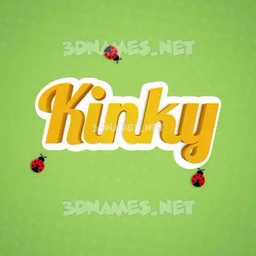 kinky in Ladybugs style - 3D name wallpaper kinky in Ladybugs style - 3D name wallpaper