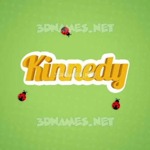 kinnedy in Ladybugs style - 3D name wallpaper kinnedy in Ladybugs style - 3D name wallpaper