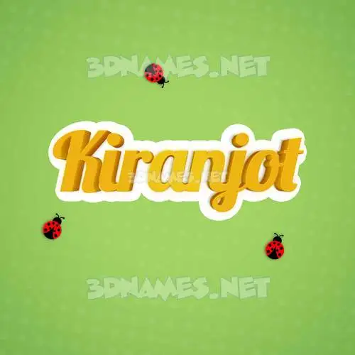 kiranjot in Ladybugs style - 3D name wallpaper kiranjot in Ladybugs style - 3D name wallpaper
