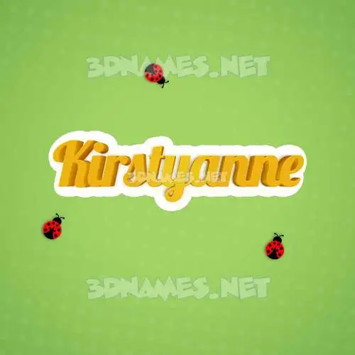 kirstyanne in Ladybugs style - 3D name wallpaper kirstyanne in Ladybugs style - 3D name wallpaper