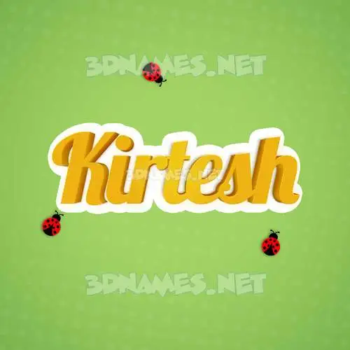 kirtesh in Ladybugs style - 3D name wallpaper kirtesh in Ladybugs style - 3D name wallpaper