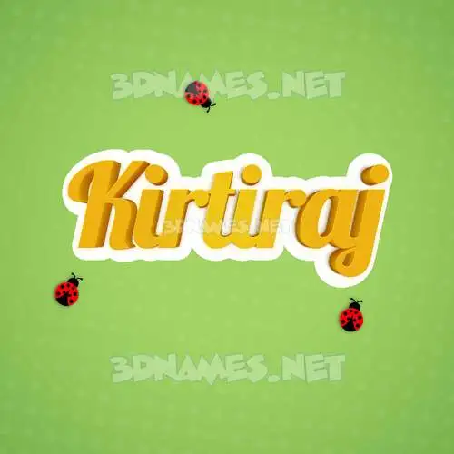 kirtiraj in Ladybugs style - 3D name wallpaper kirtiraj in Ladybugs style - 3D name wallpaper