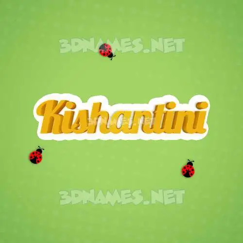 kishantini in Ladybugs style - 3D name wallpaper kishantini in Ladybugs style - 3D name wallpaper