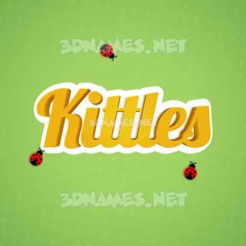 kittles in Ladybugs style - 3D name wallpaper kittles in Ladybugs style - 3D name wallpaper