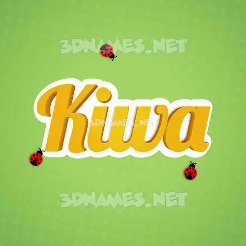kiwa in Ladybugs style - 3D name wallpaper kiwa in Ladybugs style - 3D name wallpaper