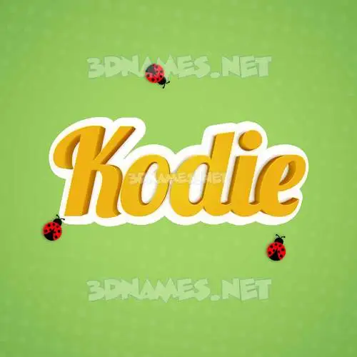 kodie in Ladybugs style - 3D name wallpaper kodie in Ladybugs style - 3D name wallpaper