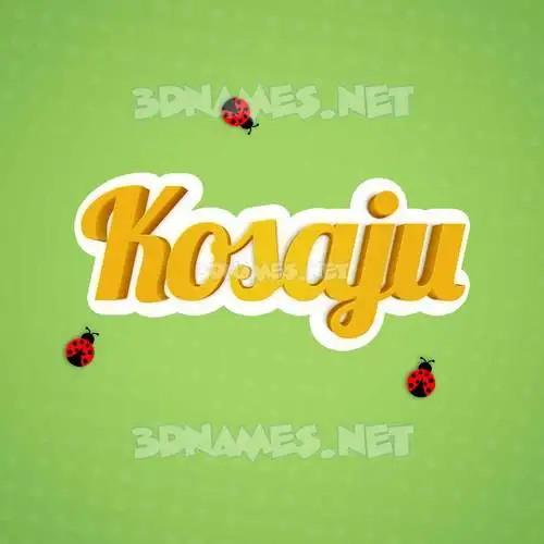 kosaju in Ladybugs style - 3D name wallpaper kosaju in Ladybugs style - 3D name wallpaper