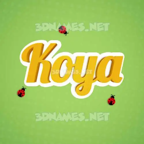 koya in Ladybugs style - 3D name wallpaper koya in Ladybugs style - 3D name wallpaper