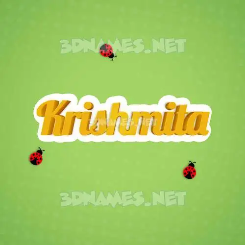 krishmita in Ladybugs style - 3D name wallpaper krishmita in Ladybugs style - 3D name wallpaper