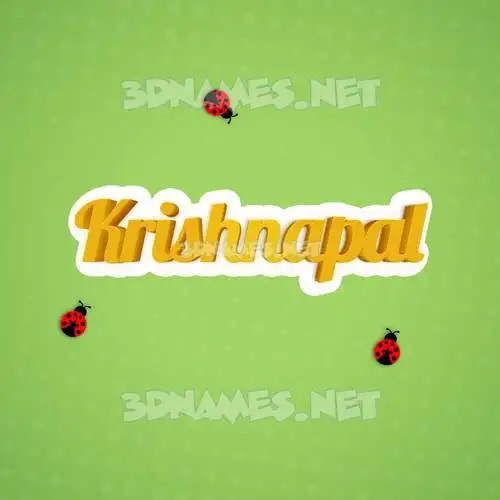 krishnapal in Ladybugs style - 3D name wallpaper krishnapal in Ladybugs style - 3D name wallpaper