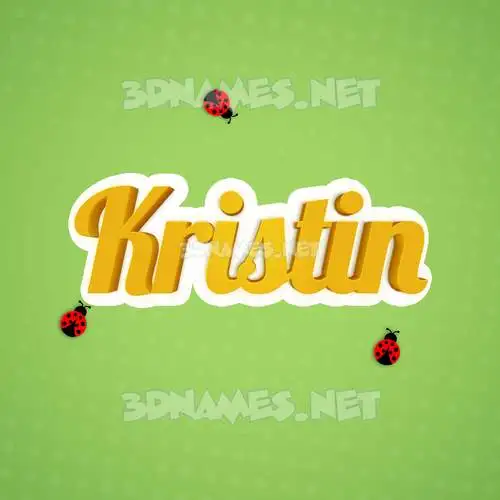 kristin in Ladybugs style - 3D name wallpaper kristin in Ladybugs style - 3D name wallpaper