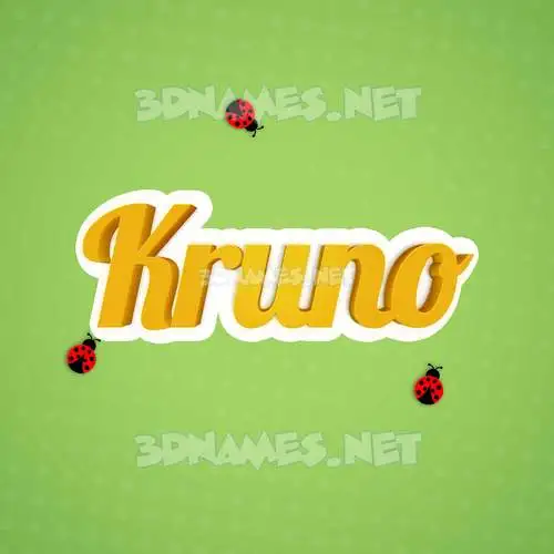 kruno in Ladybugs style - 3D name wallpaper kruno in Ladybugs style - 3D name wallpaper