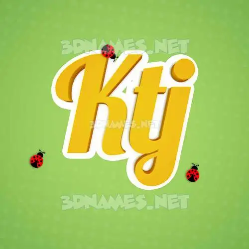 ktj in Ladybugs style - 3D name wallpaper ktj in Ladybugs style - 3D name wallpaper